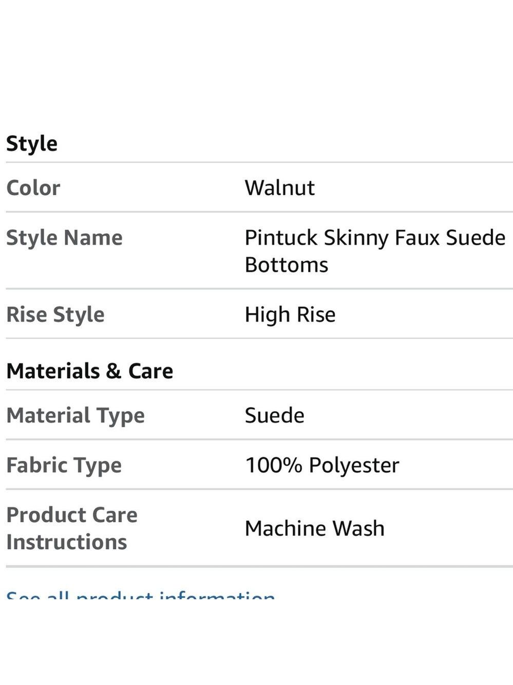 Andrew Marc Pintuck Skinny Faux Suede Pants in Walnut - Picture 8 of 9